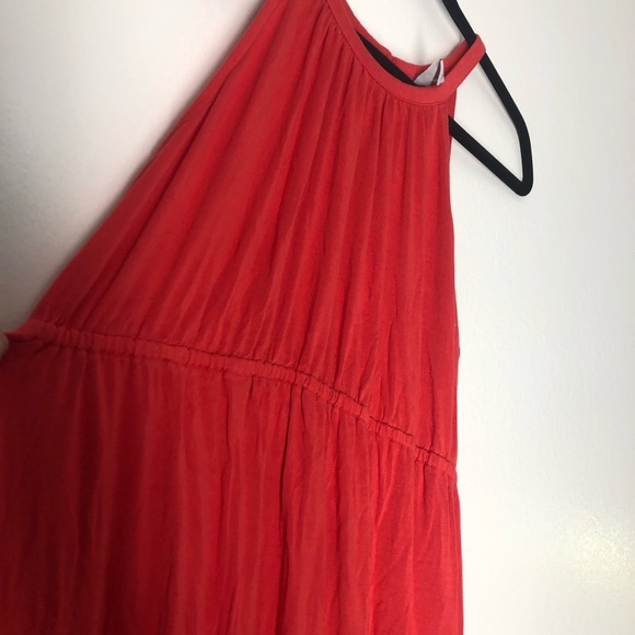 Old Navy Womens Maternity Maxi Coral Dress Size M Sleeveless Summer - Picture 2 of 7